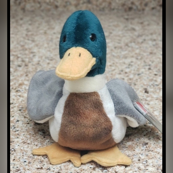 Ty Beanie Baby Jake The Mallard Duck 1998 Vintage Plush - Picture 2 of 6